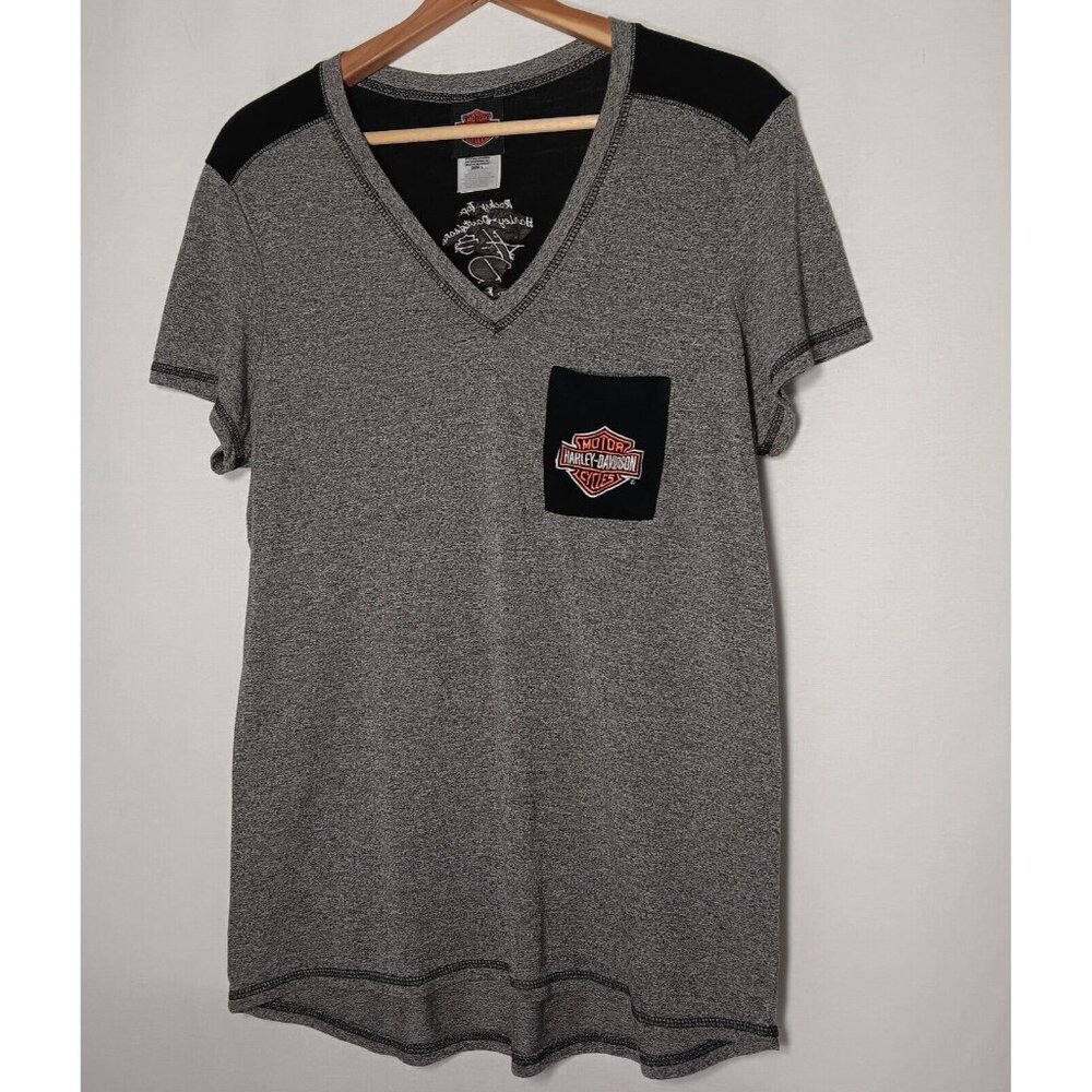 Harley Davidson T Shirt Womens L Rock Top Pigeon Forge Tennessee Motorcycles
